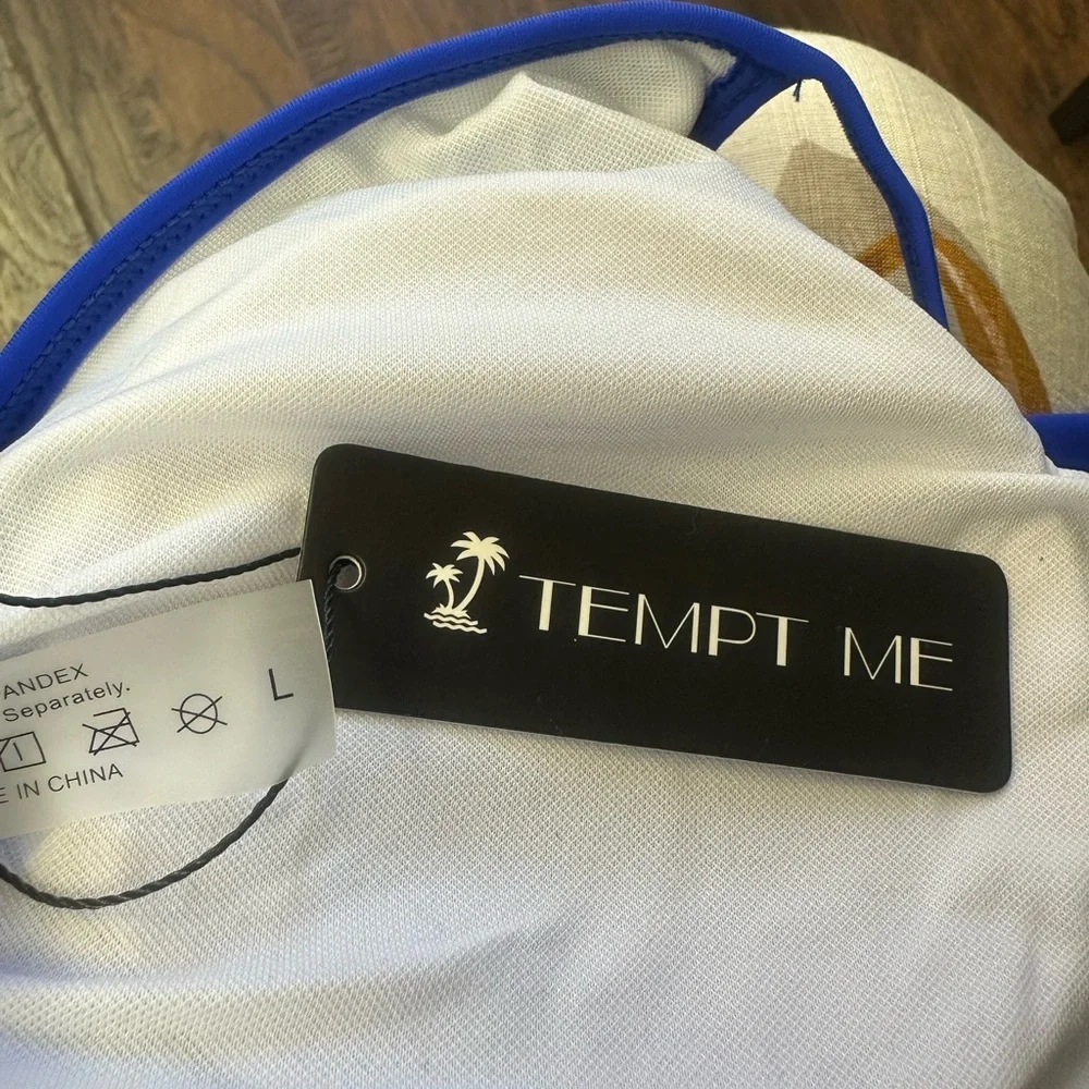 Vibrant Blue High-Waisted Bikini with Fringe Detail.   <<<<104>>>>> - Picture 6 of 6